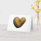 De liefde van de aardappel kaart (Gele Bloem)