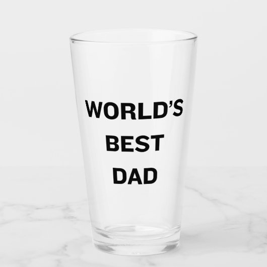 De liefde van de beste vader van de wereld glas (Voorkant)