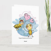 De Liefde van de bij Feestdagen Kaart (Achterkant)
