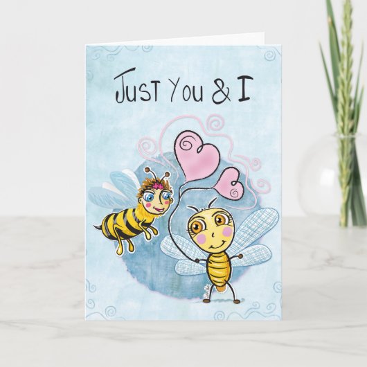 De Liefde van de bij Feestdagen Kaart (Voorkant)