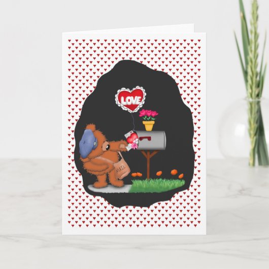 De Liefde van de brievenbus Geen Tekst binnen Feestdagen Kaart (Voorkant)