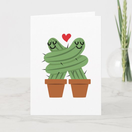 De Liefde van de cactus Kaart (Voorkant)
