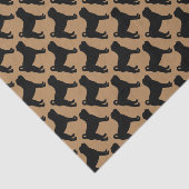 De liefde van de Chinese Shar Pei honden Tissuepapier (Detail)