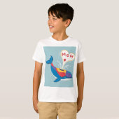 De liefde van de dolfijn voor mama t-shirt (Voorkant volledig)