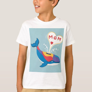 De liefde van de dolfijn voor mama t-shirt