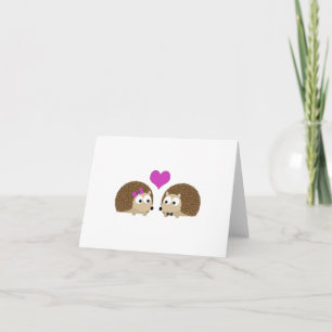 De Liefde van de egel Feestdagen Kaart