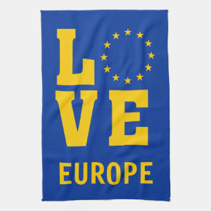 De LIEFDE van de Europese Unie Theedoek