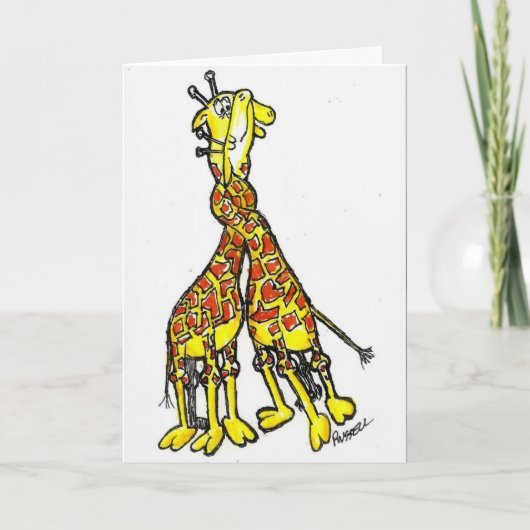 DE LIEFDE VAN DE GIRAFFE KAART (Voorkant)