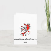 de liefde van de hartenoverzichten van feestdagen kaart (Achterkant)