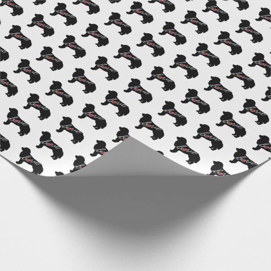 De Liefde van de Hond van de Berg van Bernese Cadeaupapier (Hoek)