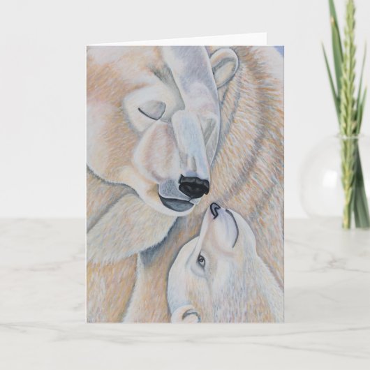 De Liefde van de Ijsbeer Feestdagen Kaart (Voorkant)