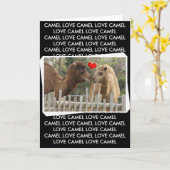 De LIEFDE van de kameel - GEEN GRENZEN Kaart (Gele Bloem)