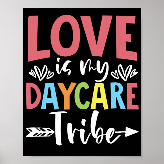 De liefde van de kinderverzorger is mijn tehuis poster (Voorkant)