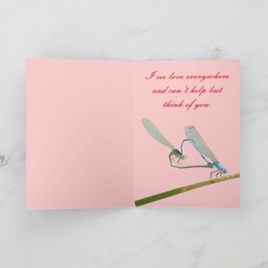 De Liefde van de libel Kaart (Binnen)
