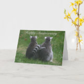 De liefde van de maki! . Gelukkig Jubileum Kaart (Gele Bloem)
