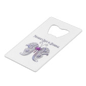 De liefde van de moeder is etherisch creditkaart flessenopener (Achterkant Gekanteld)