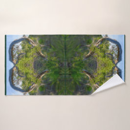 De liefde van de Natuur Faux Wrapped Canvas Bad Handdoek