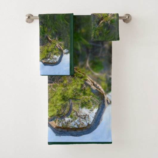 De liefde van de Natuur Faux Wrapped Canvas Bad Handdoek (Insitu)