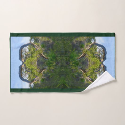 De liefde van de Natuur Faux Wrapped Canvas Bad Handdoek (Handdoek)