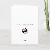 De Liefde van de panda Feestdagen Kaart (Achterkant)