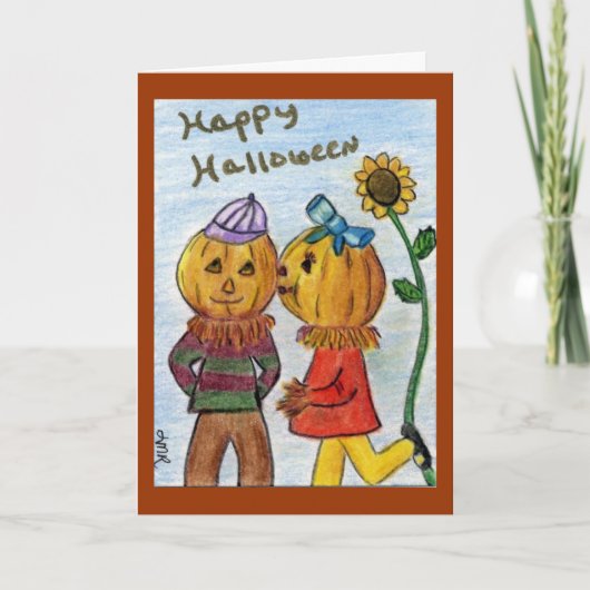 De Liefde van de pompoen Kaart (Voorkant)