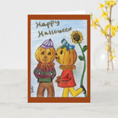 De Liefde van de pompoen Kaart (Gele Bloem)