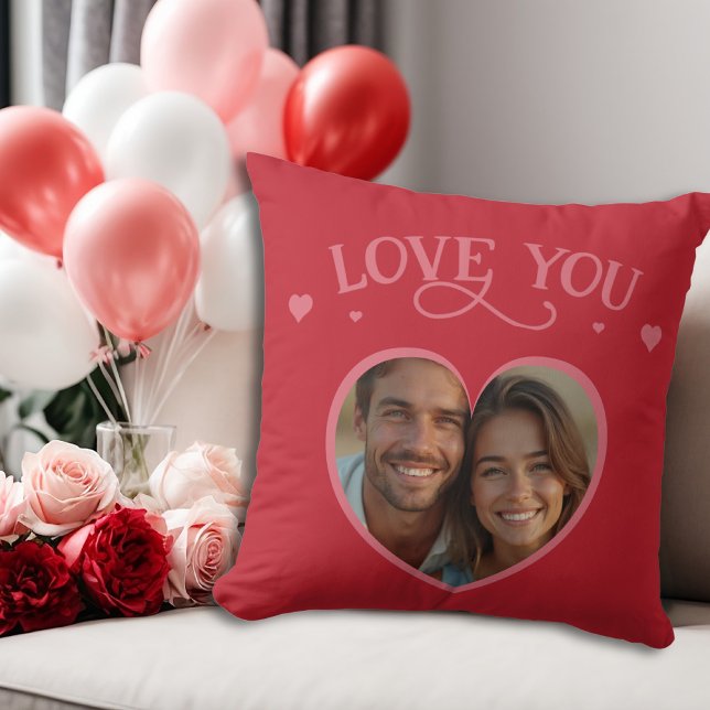 De liefde van de romantische rode Valentijn Kussen (Romantic Red Valentine’s Personalized Love Throw Pillow)