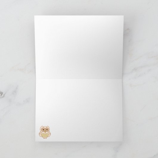 De Liefde van de uil Kaart (Binnen)