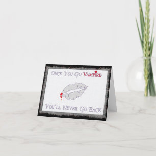 De Liefde van de vampier Feestdagen Kaart