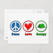 De Liefde van de vrede bezet Briefkaart (Voorkant / Achterkant)