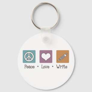De Liefde van de vrede schrijft Sleutelhanger