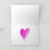 De Liefde van de waterverf Feestdagen Kaart (Binnen)