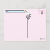 De liefde van de Wiemaraner Briefkaart (Achterkant)