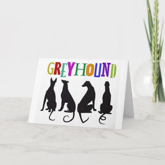 De Liefde van de windhond Kaart (Voorkant)