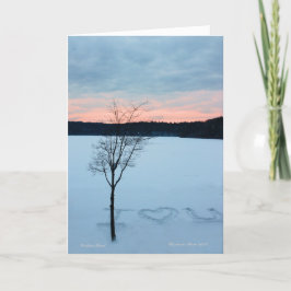 De Liefde van de winter Feestdagen Kaart