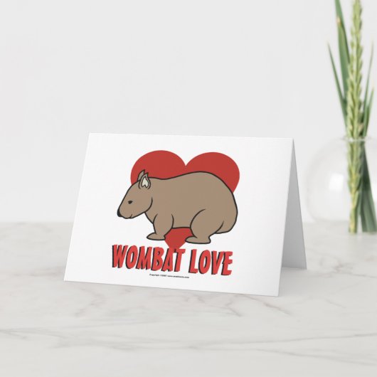 De Liefde van de wombat Kaart (Voorkant)