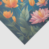 De liefde van de zwanen op een meer tissuepapier (Detail)