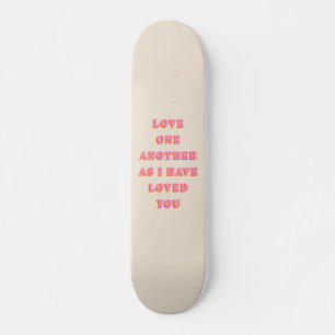 De liefde van Één andere John 13 Bijbelse Schrift Persoonlijk Skateboard
