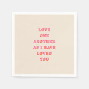 De liefde van Één andere John 13 Bijbelse Schrift  Servet