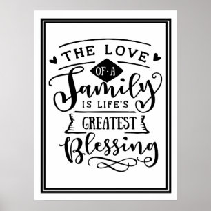 De liefde van een familiePoster Poster