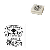 De liefde van een familiestelling rubberstempel (Gestempeld)