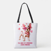 De liefde van een Fransman duurt eeuwig Tote Bag (Achterkant)