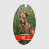 de liefde van een hond ornament (voorkant)