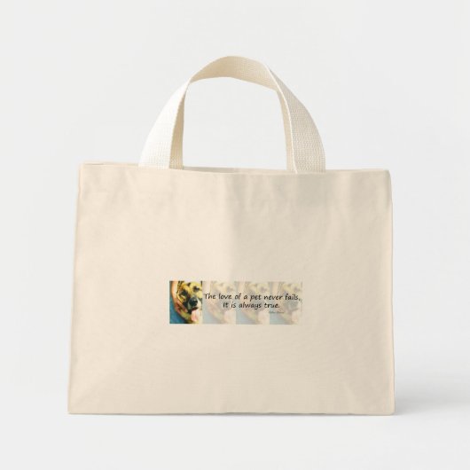 De liefde van een huisdier mini tote bag (Voorkant)