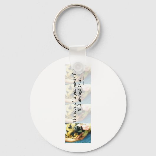 De liefde van een huisdier sleutelhanger (Voorkant)