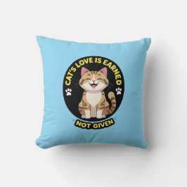 De liefde van een kat is verdiend, niet gegeven kussen