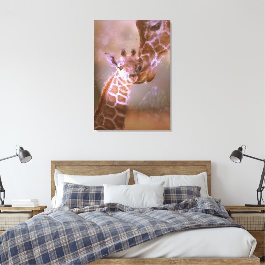 De liefde van een moeder canvas afdruk (Insitu (Slaapkamer))
