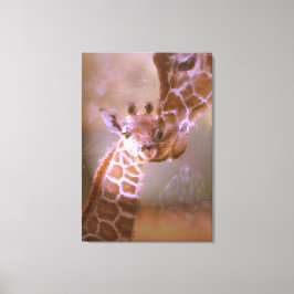 De liefde van een moeder canvas afdruk