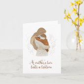 De liefde van een moeder duurt een leven lang kaart (Gele Bloem)