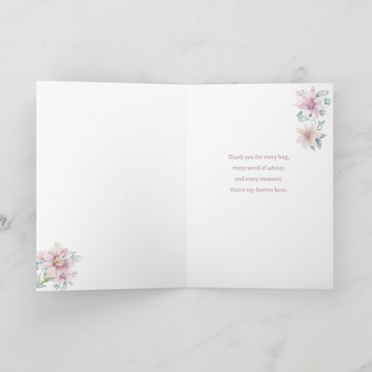 De liefde van een moeder in waterverf Moederdag Kaart (Binnen)